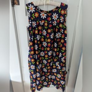 Vintage Handmade Mod Strawberry House Dress